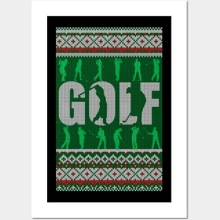 Golf Ugly Christmas Posters and Art
